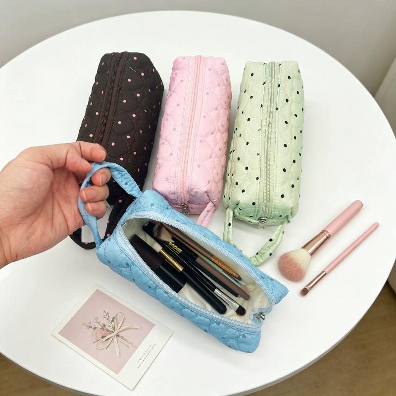Portable Polka Dot Cosmetic Ba - Makeup 评论和价格