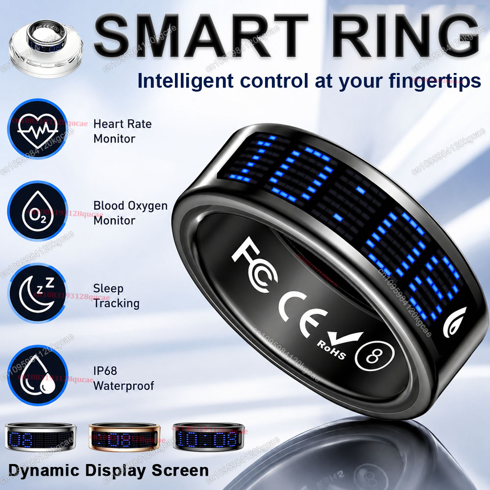 Smart Ring Display Screen Touc - Health Monitors 评论和价格