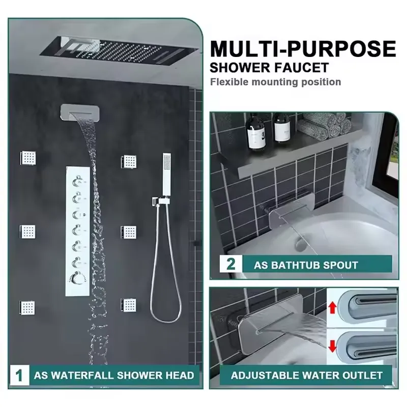 Luxury Smart Ceiling Shower Sy - Massage 评论和价格
