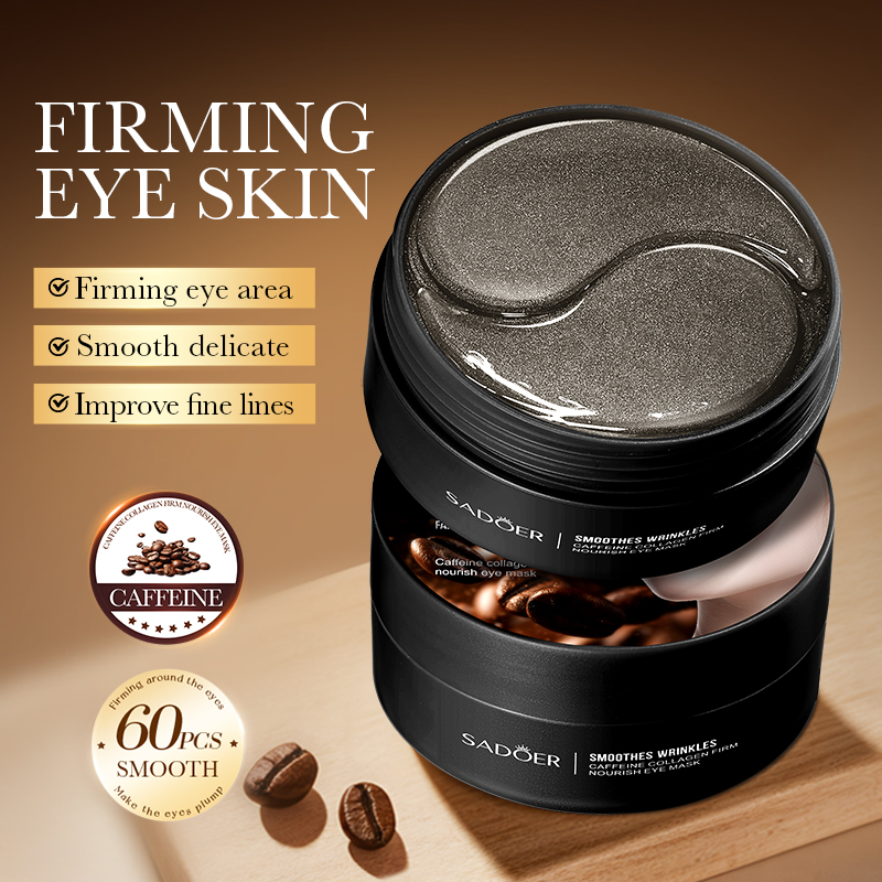 60pcs SADOER Caffeine Crystal  - Collagen Under Eye Patches 评论和价格