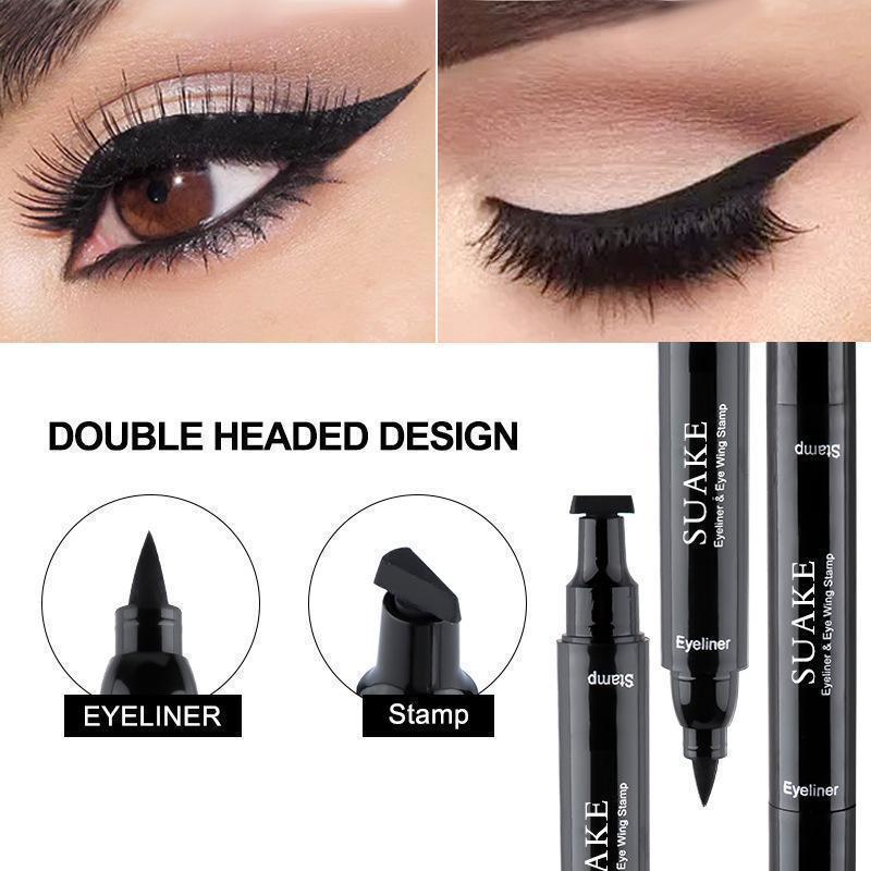 2PCS Black Eyeliner Double-end - Waterproof Liquid Eyeliner Pen 评论和价格