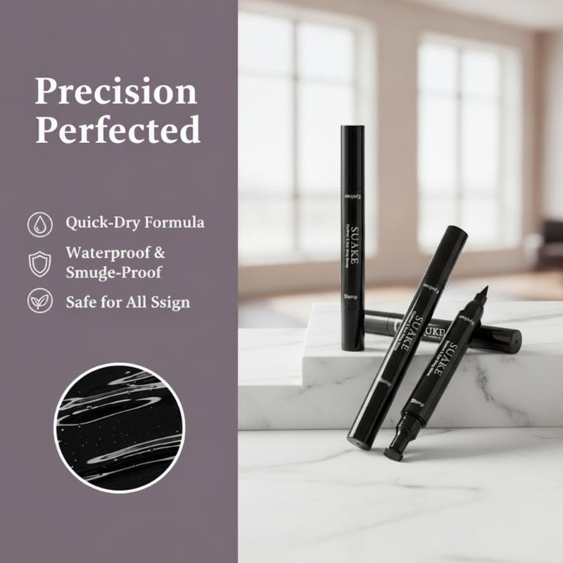 2PCS Black Eyeliner Double-end - Waterproof Liquid Eyeliner Pen 评论和价格